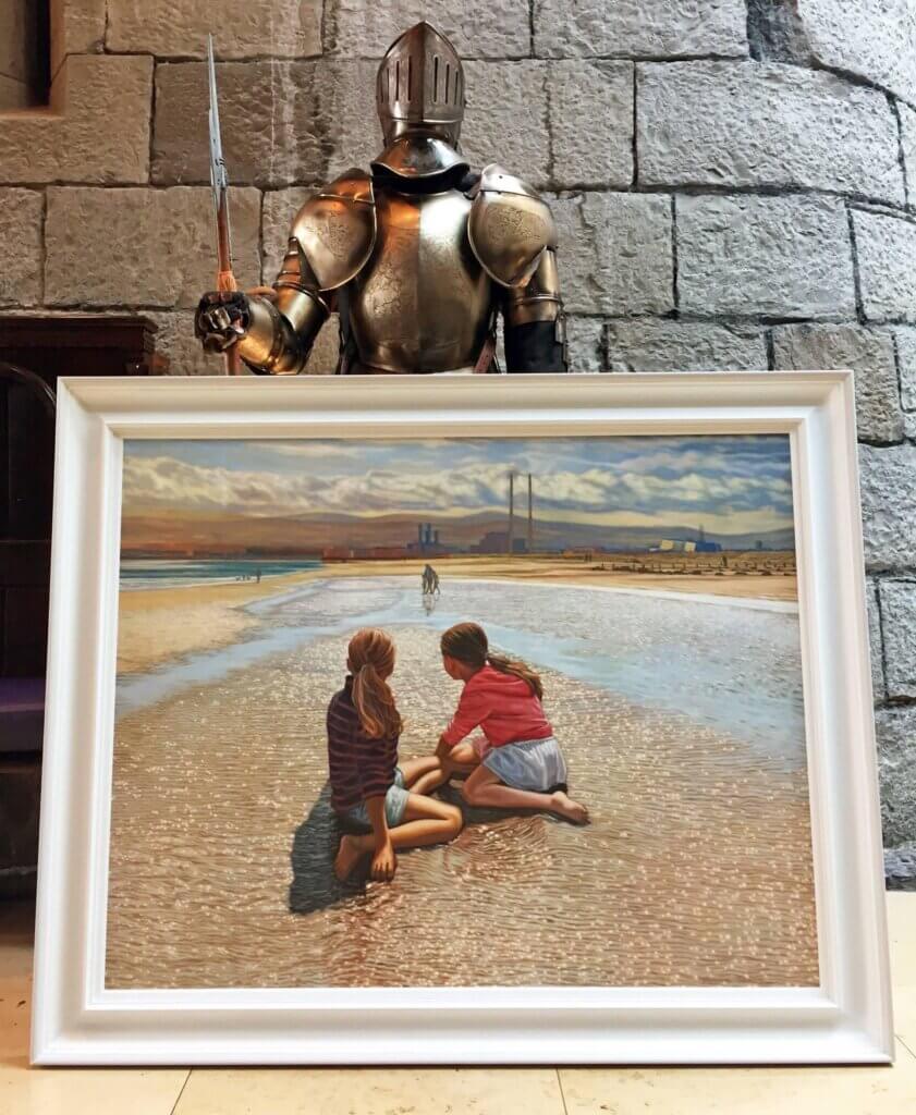'The Long View' - This painting is permanently hanging inside the main entrance of the Clontarf Castle Hotel.